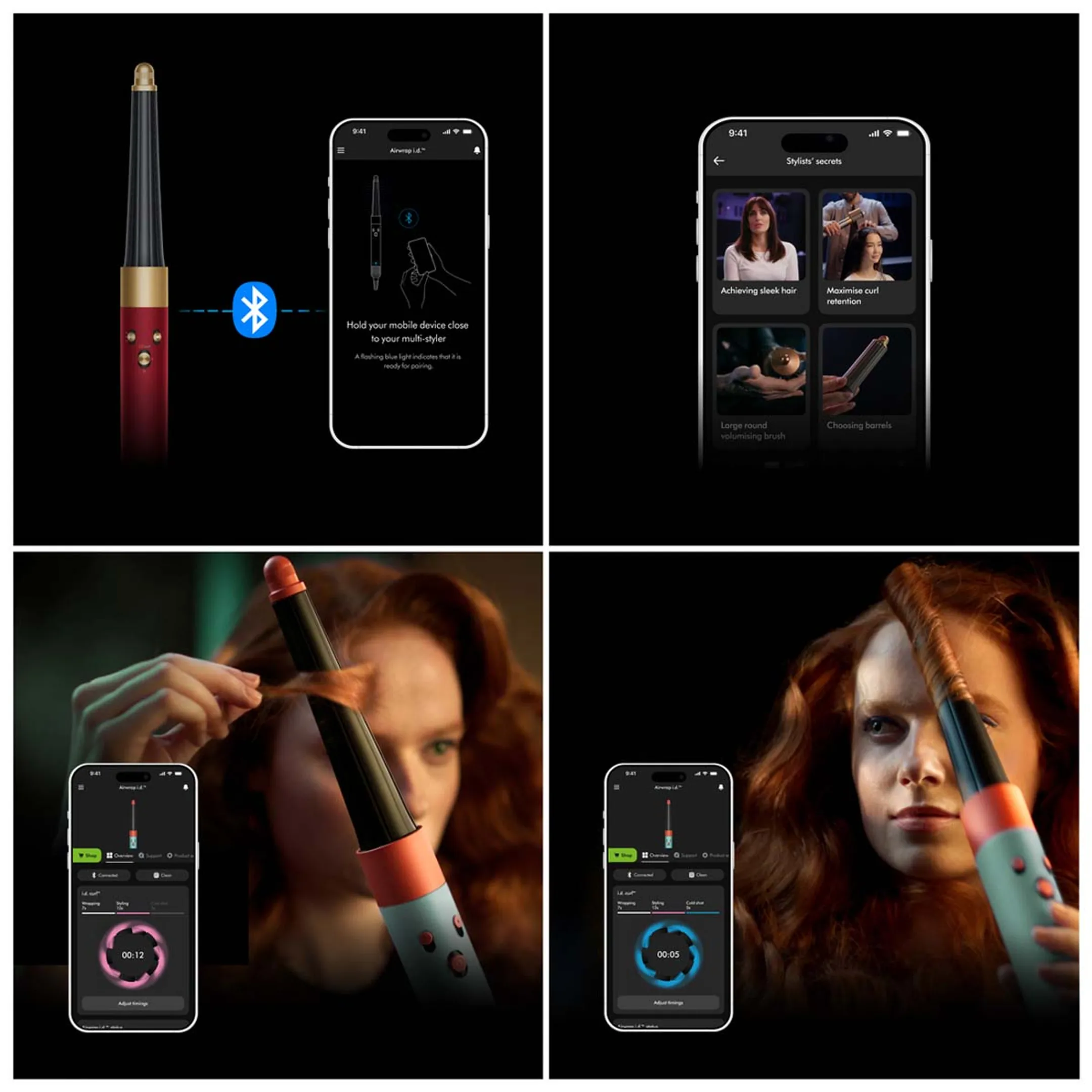 Dyson Airwrap i.d. Curl + Coily Red Velvet/Gold - Limited Edition