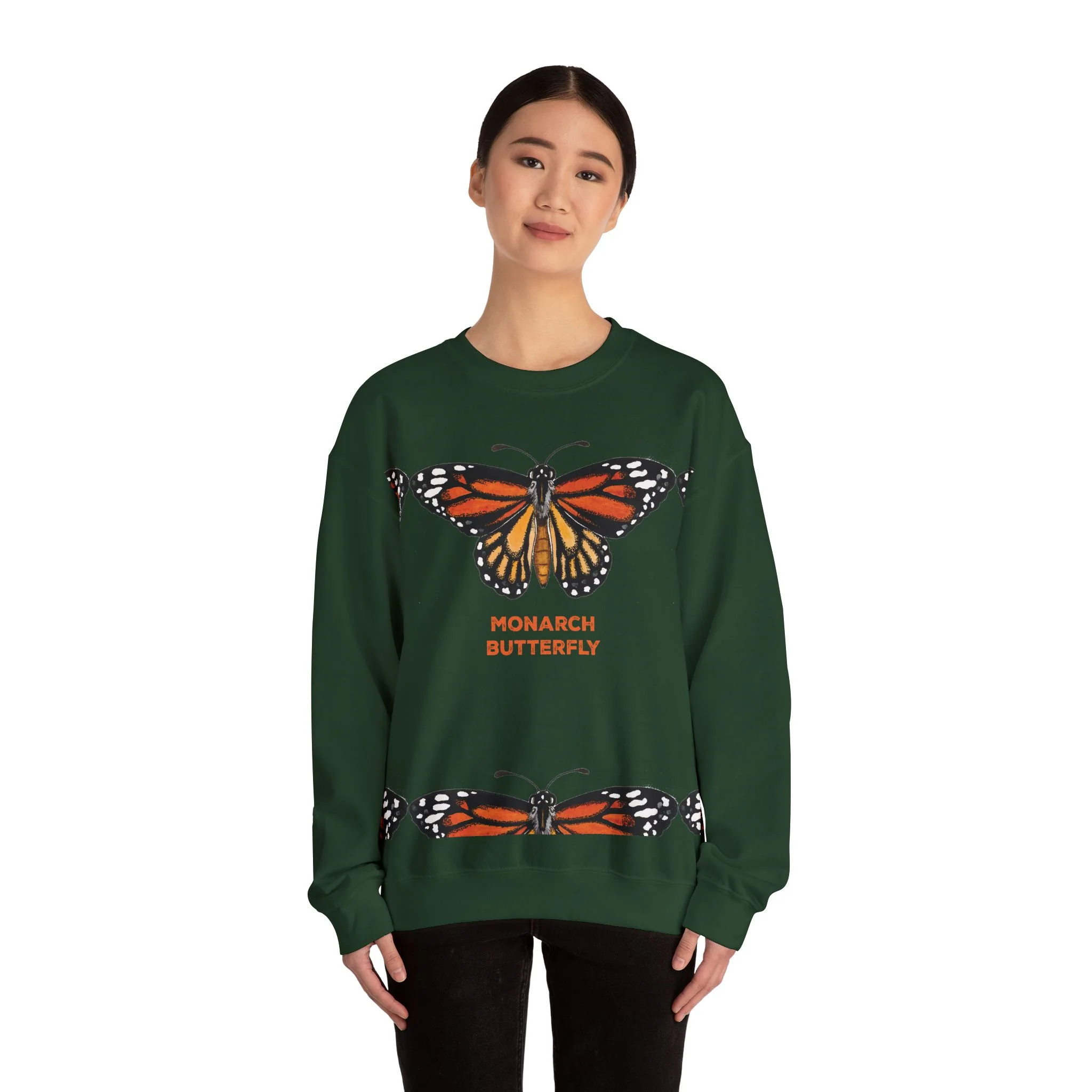 Monarch Butterfly Graphic Sweatshirt