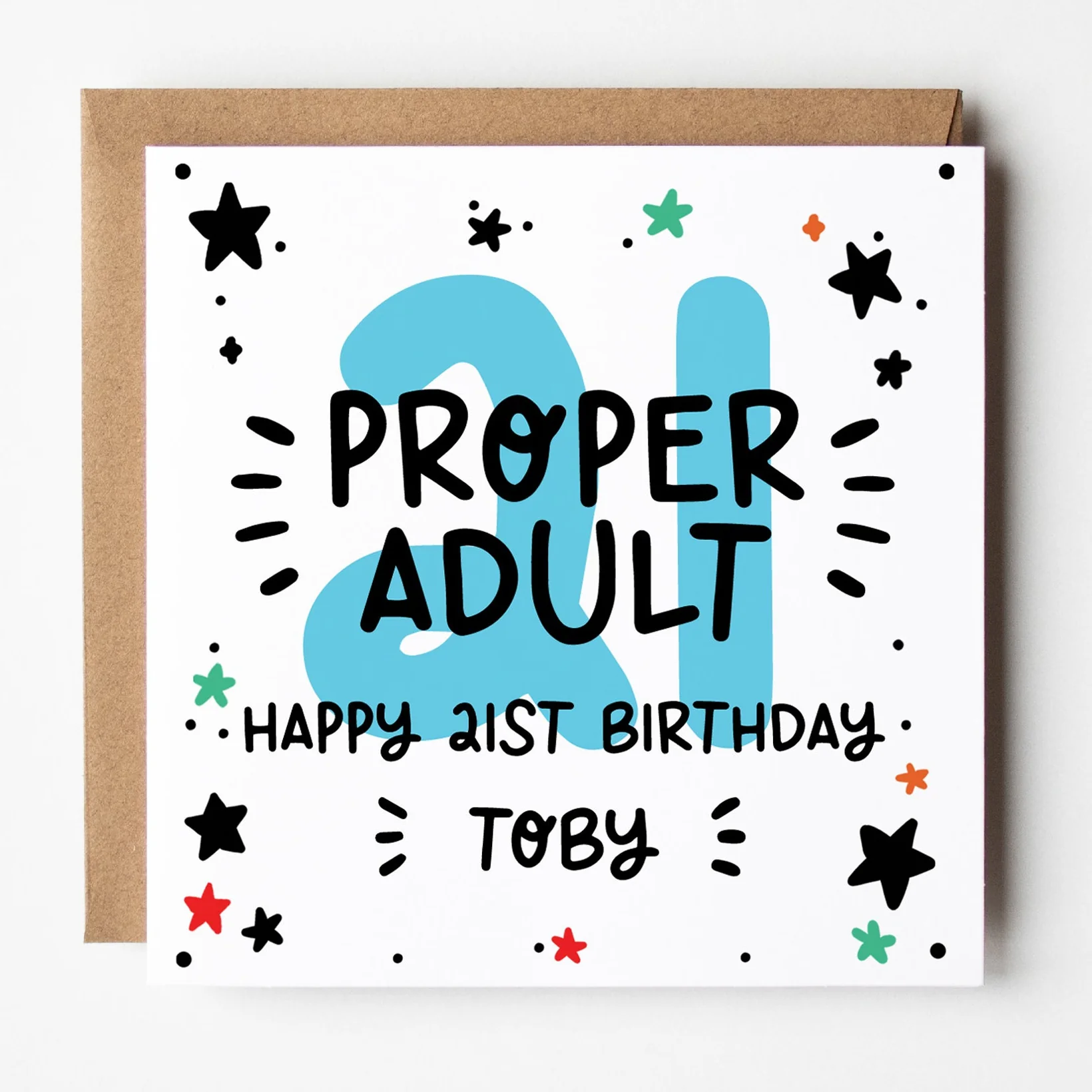 21st Birthday Card a?�� Personalised 21st Birthday Card For Him a?�� Proper Adult Boys 21st Birthday Card a?��