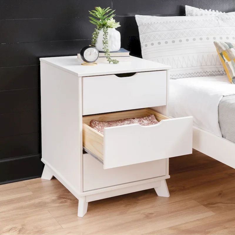 Purcell Pine Wood 3-Piece Bedroom Set with 6-Drawer Dresser and 3-Drawer Nightstands (Set of 2)