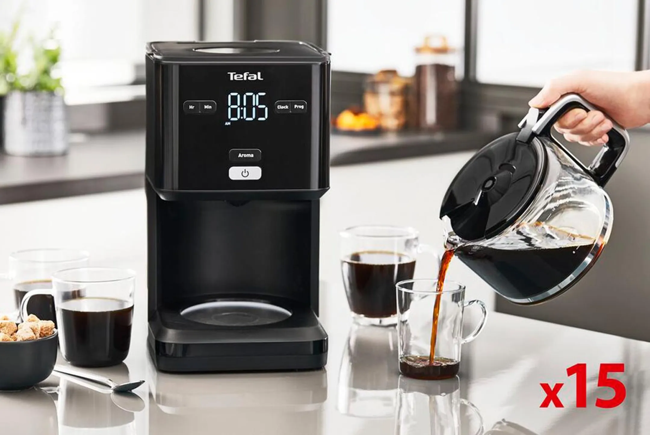 Tefal Koffiezetapparaat Smart'n Light CM600810