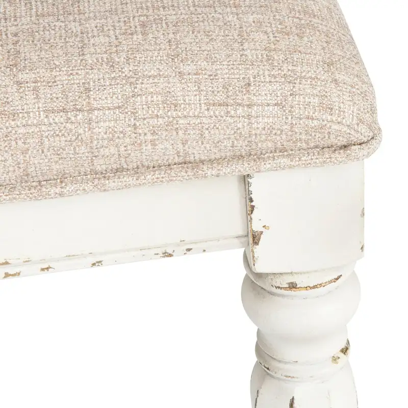 White Pedestal Dining Table with 4 Upholstered Chairs