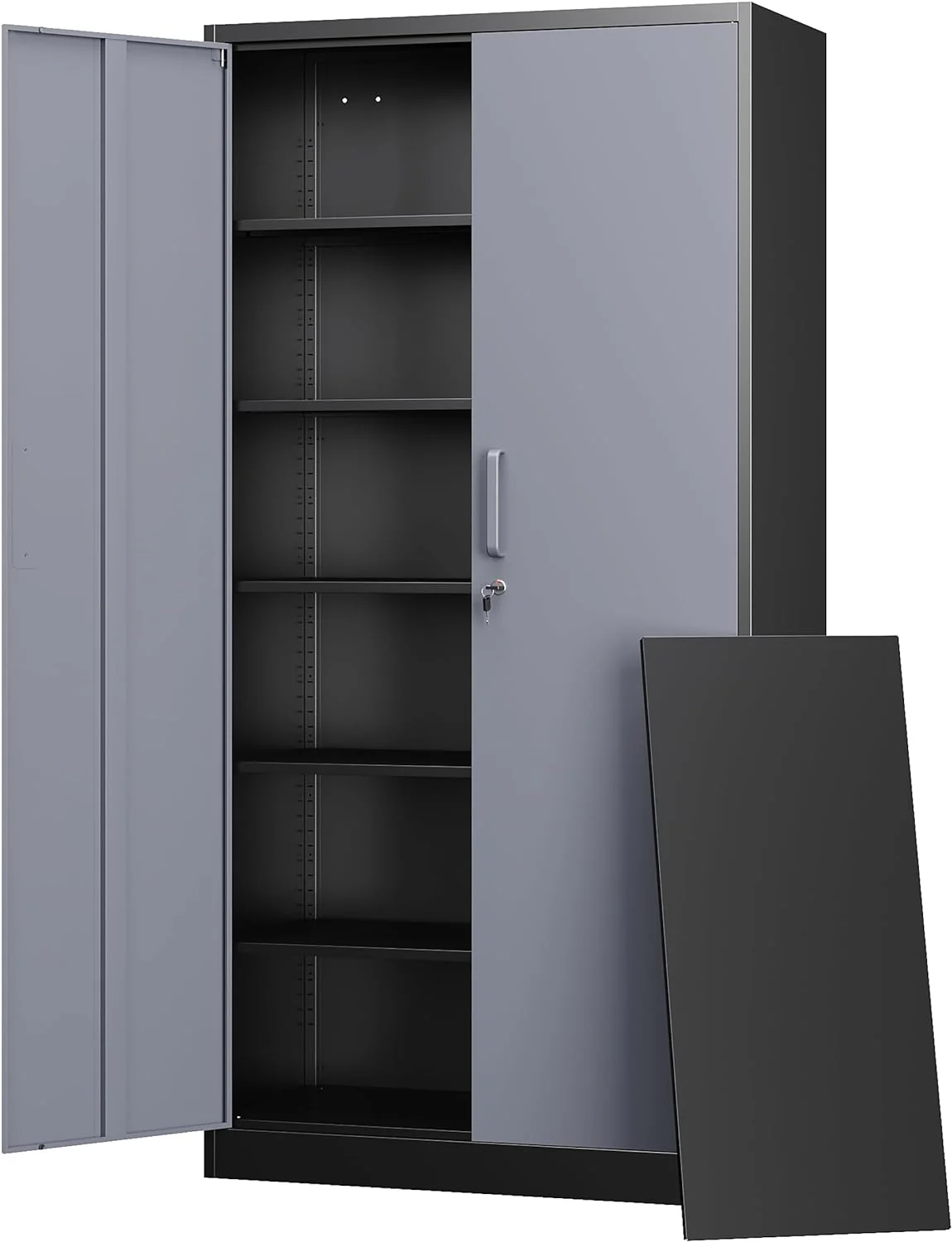 Letaya Metal Garage Storage Cabinets with Lock-72 Tall Tool Organizer Steel Lockers