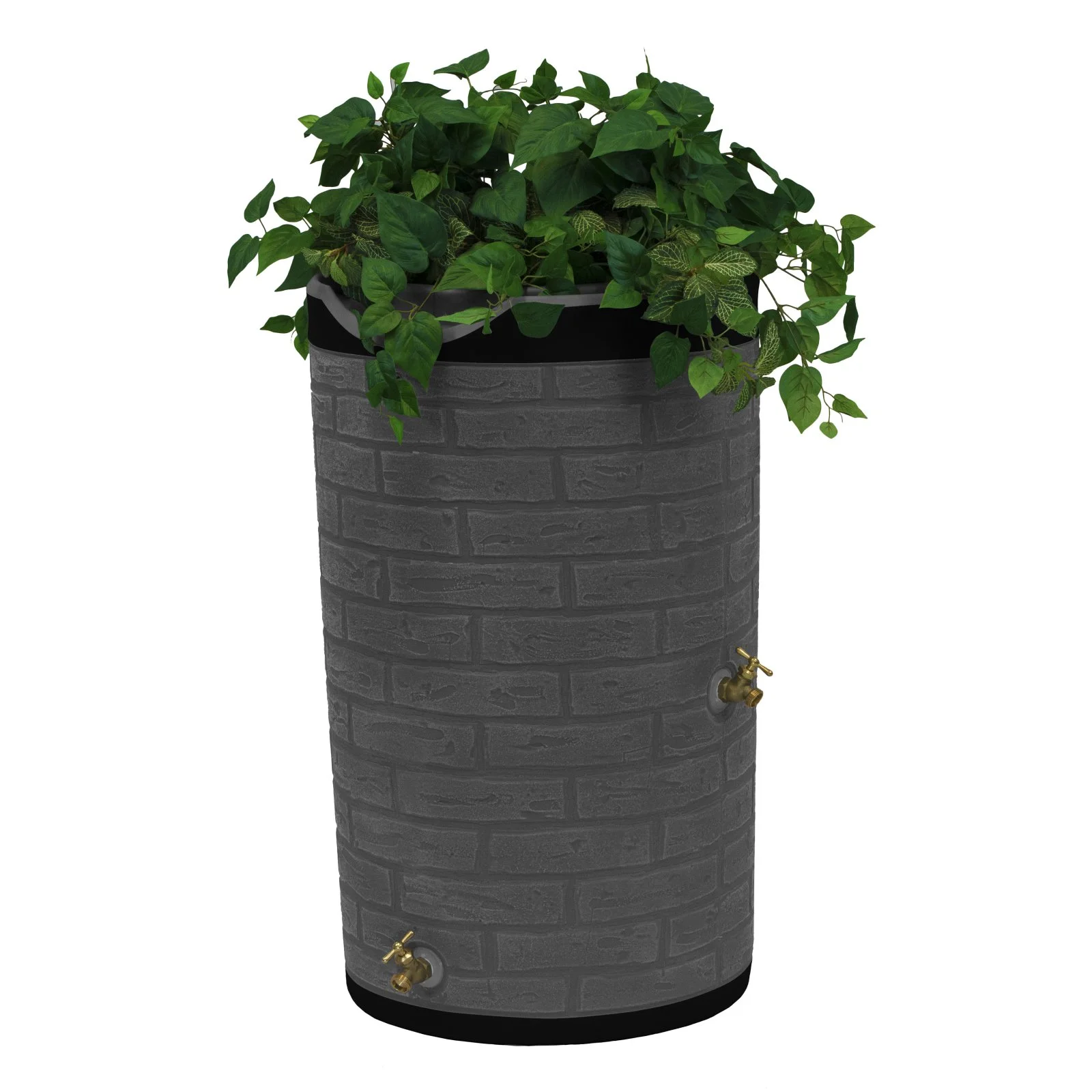 Good Ideas IMP-D50-DAR Impressions Downton Rain Saver Rain Barrel, 50 Gallon, Dark Granite