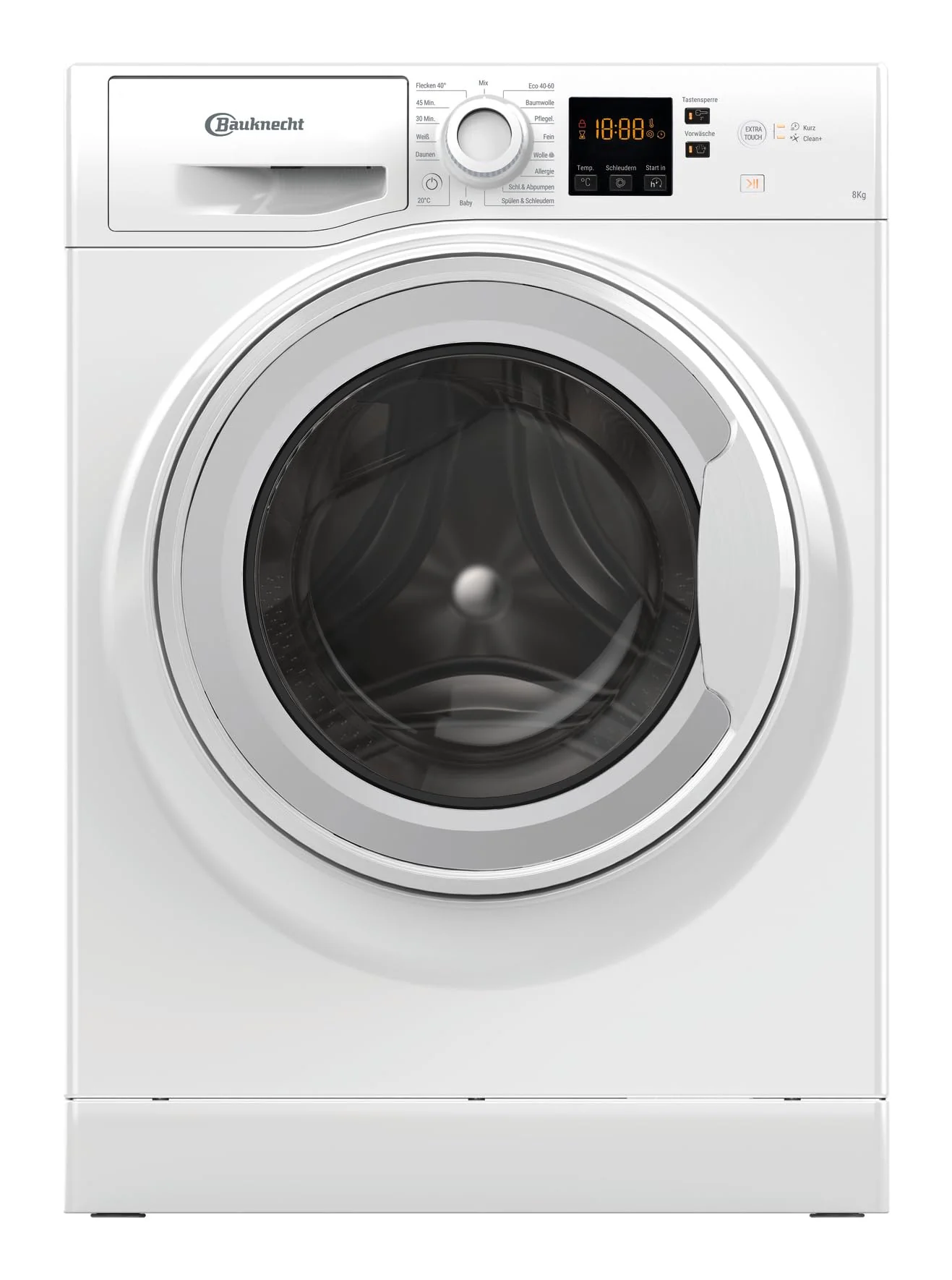 2025 Bauknecht WAM 814 A Lavatrice a carica frontale / 8 kg / Classe di efficienza energetica A / Programma rapido 45’ / Programma anti-allergie / Programma lana / Programma rapido 30’ / Avvio ritardato / AutoClean / Flecken 40°