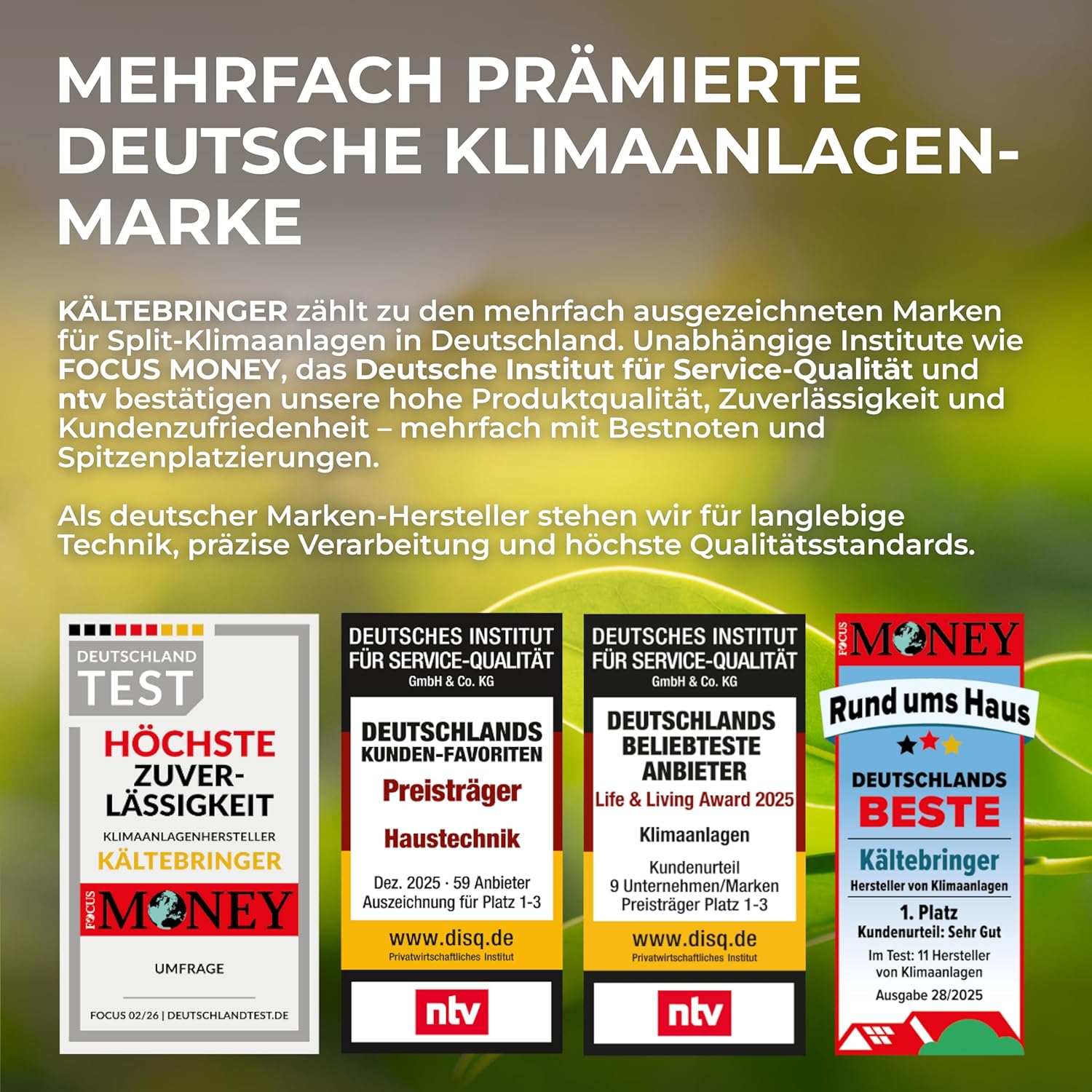Kältebringer Multisplit Klimaanlage 2 Innengeräte - 18000 BTU - 5,3 kW - Inverter Klimagerät mit Heizfunktion, WiFi und App - sehr leise & energiesparend - Kühlen, Heizen, Lüften, Entfeuchten