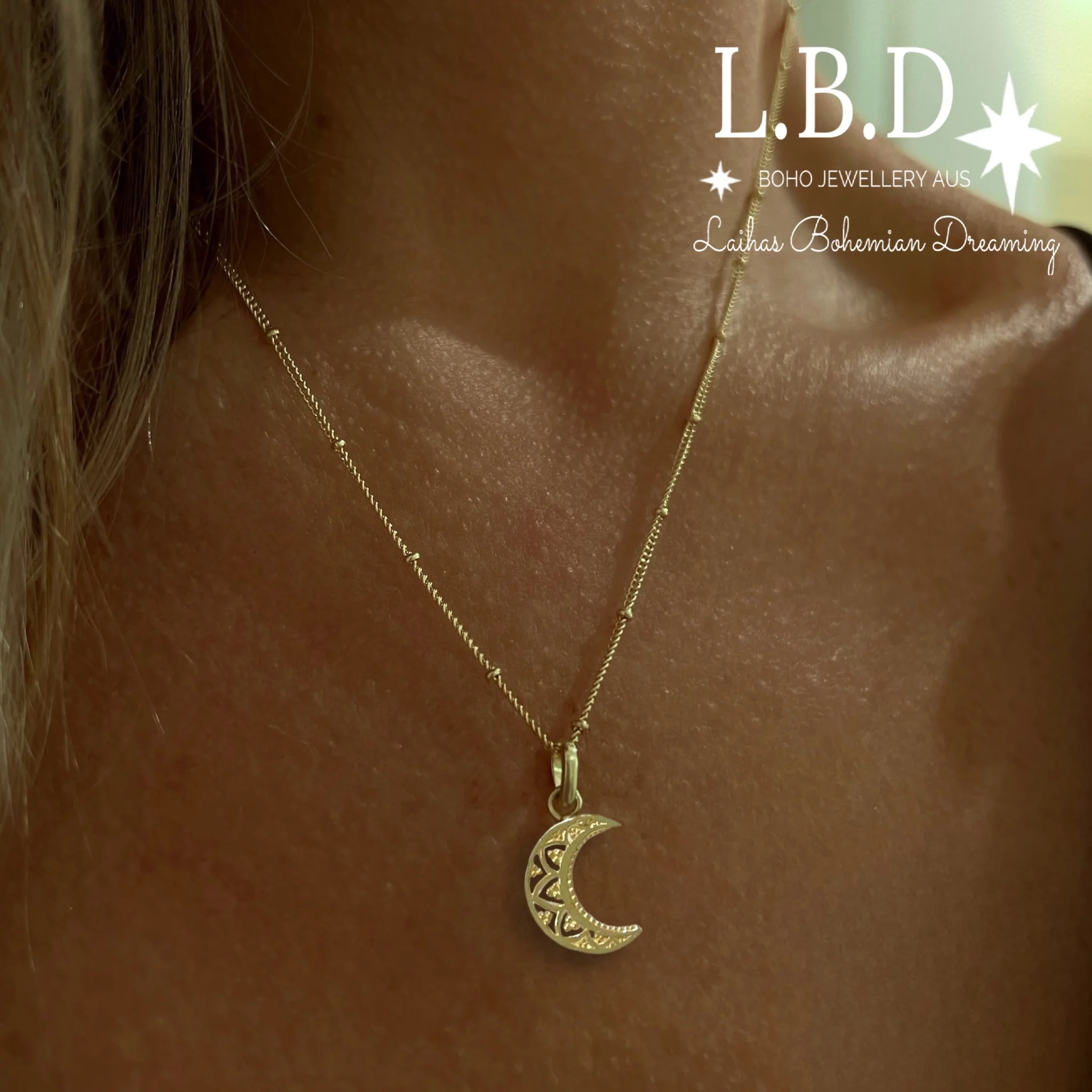 Laihas La Moon Boheme Gold Boho Necklace