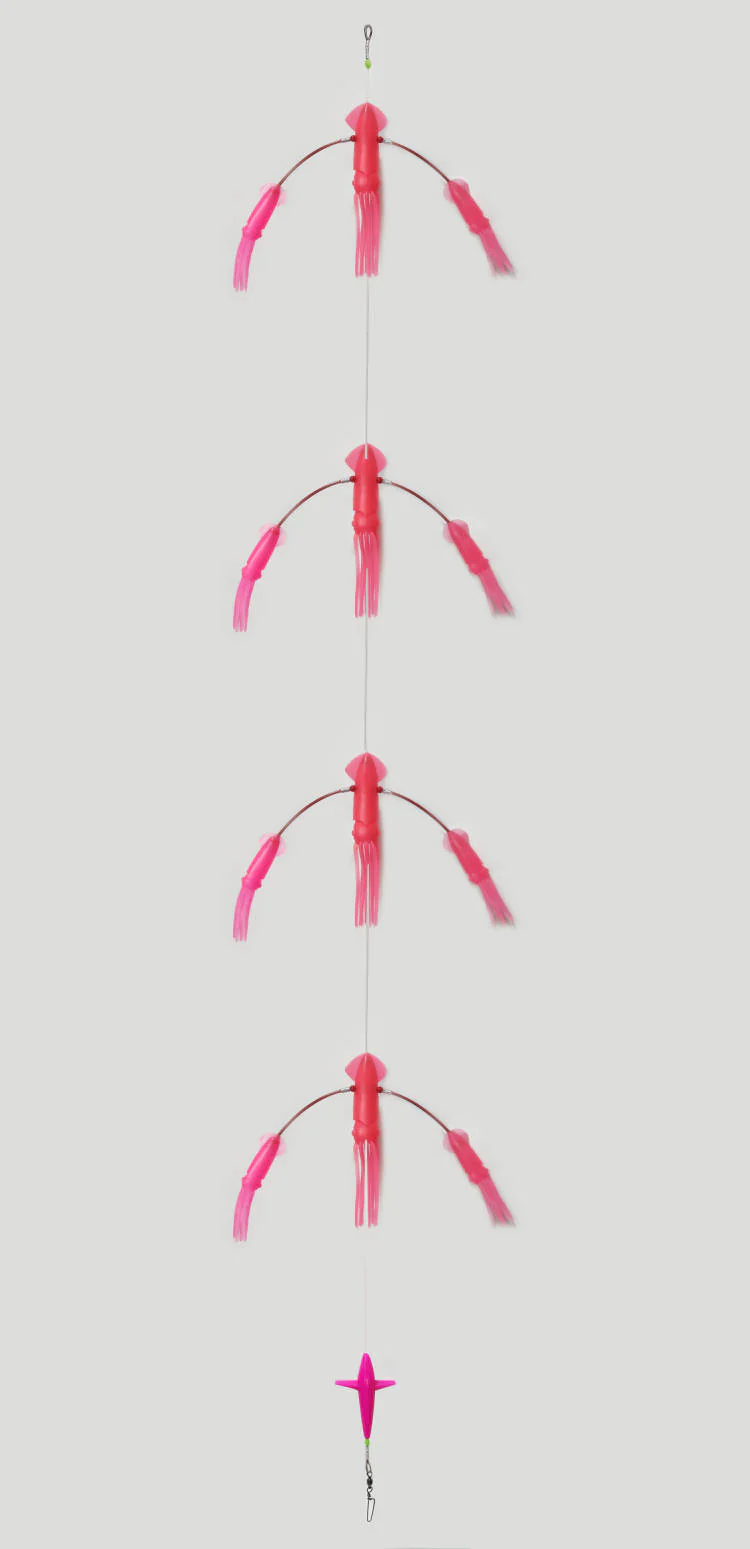 Masterpro Game Fishing Floppy Flippy Teaser B Pink, Fishing Lure Tuna Marlin Mahi