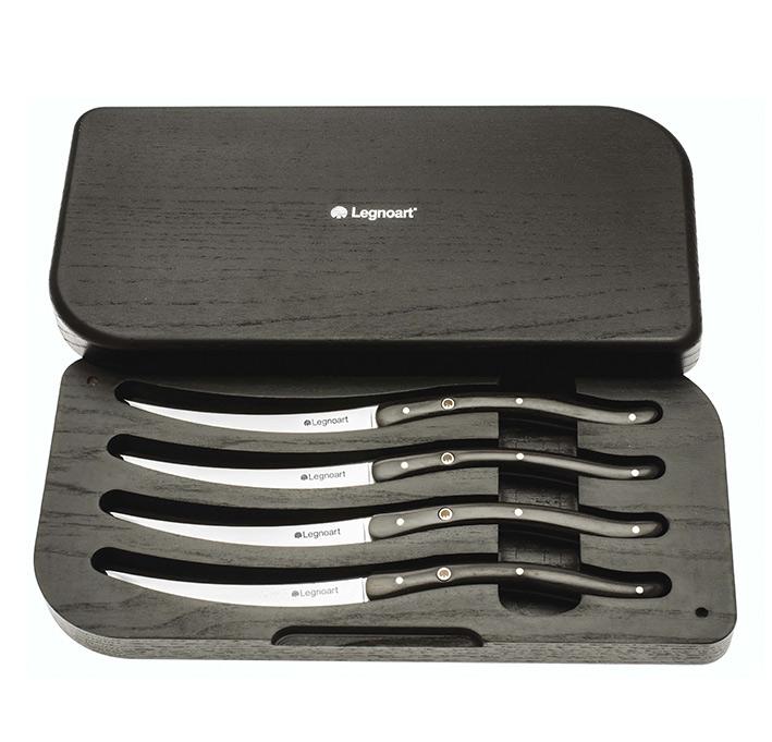 Wagyu Luxury Steak Knife Set, Dark Brown