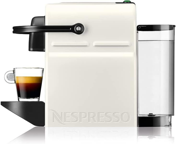 Nespresso Inissia XN1001, Macchina da caffè di Krups, Sistema Capsule Nespresso, Serbatoio acqua 0.7L, White