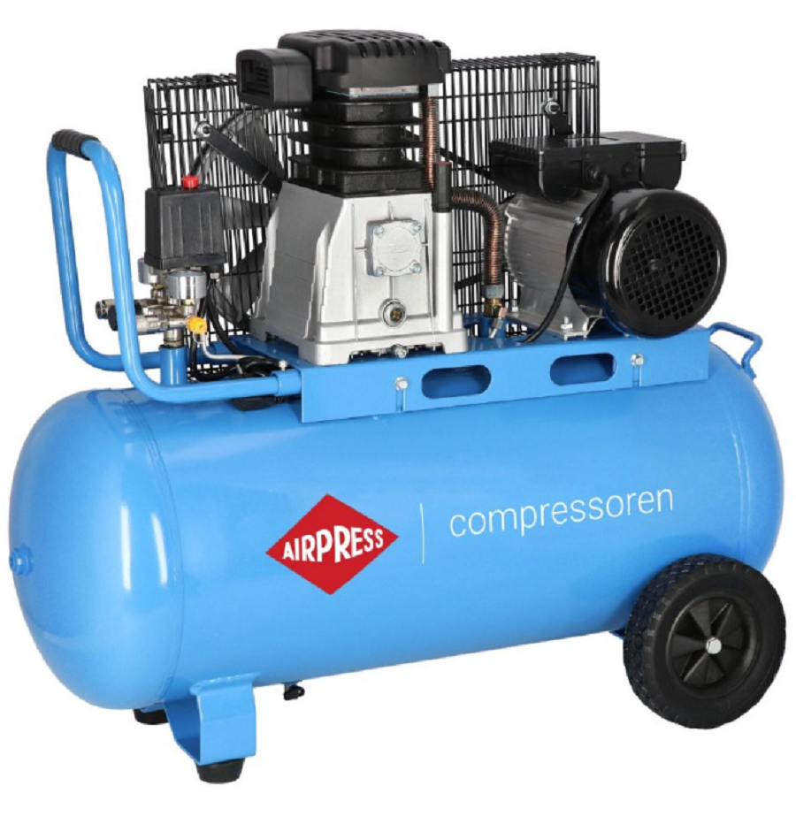 AirPress HL 340-90 - Kompresor dwutłokowy 90 L