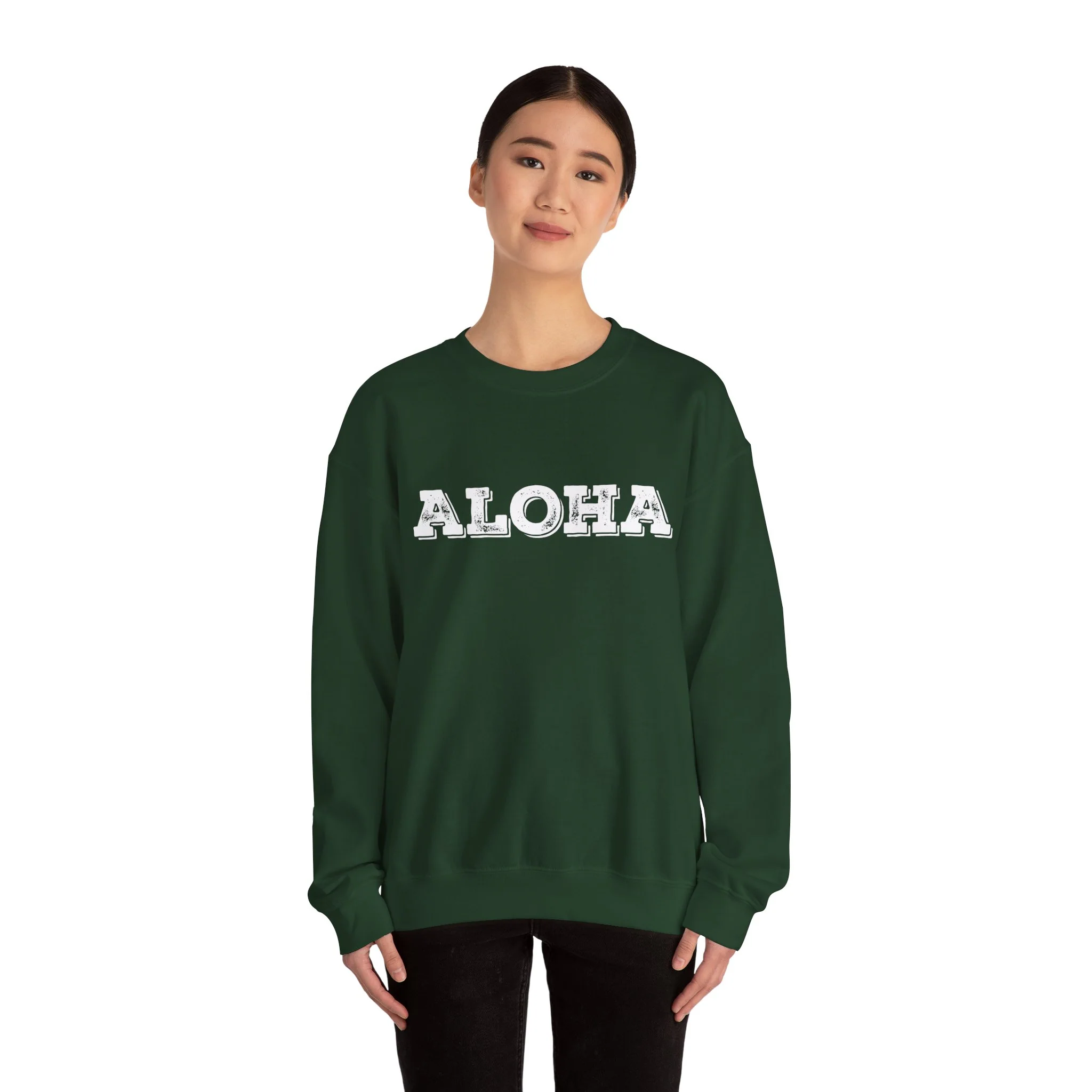 Crewneck Sweatshirt - Classic White Heavy Blend Crewneck