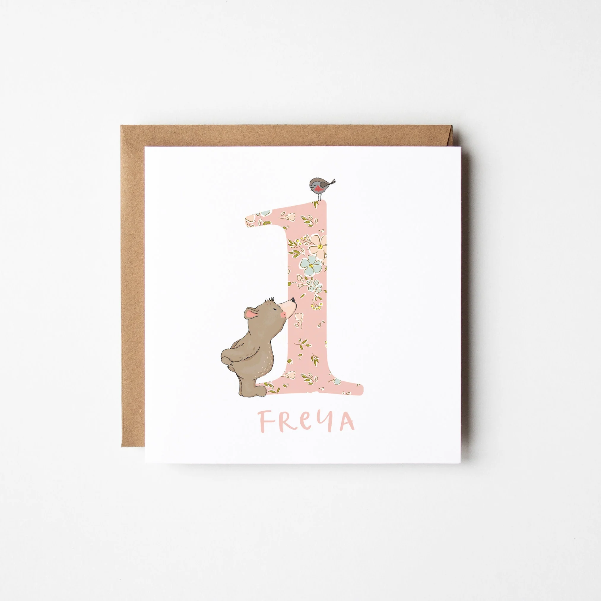 Bear��s Personalised 1st Birthday Card ? First Birthday Card ? 1st Birthday Card ? 1st Birthday Boy ? 1st Birthday Girl