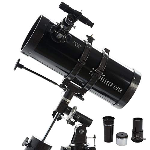 Celestron CE21049 Powerseeker 127EQ Telescopio Riflettore da 127 mm con Accessori e Treppiede in All   Come osservare il cielo con il mio primo telescopio : Elettronica