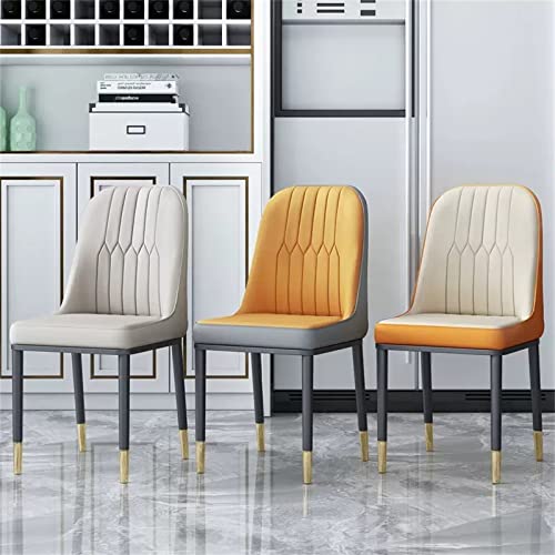 YHKJLYH Sedia per il tempo libero,Sedie moderne senza braccioli in pelle PU,Sedie da pranzo imbottite,Sedia laterale per scrivania da soggiorno per cucina con gambe in metallo,per sedia da soggiorno : Amazon.it: Casa e cucina