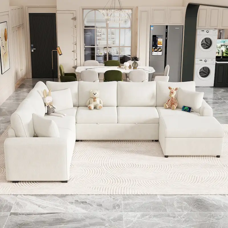 Sectional Sofa Pull-out Sofa Bed Sleeper