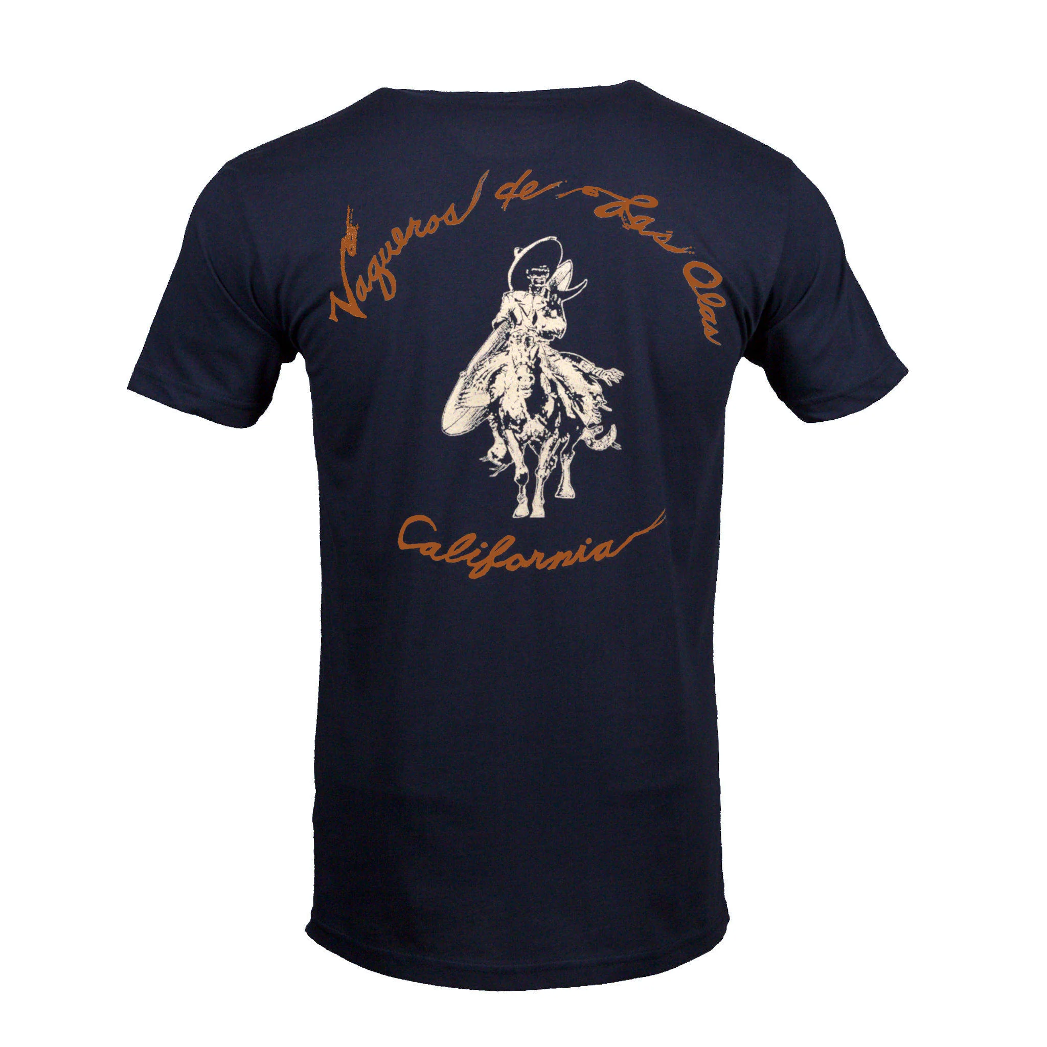 Vaqueros de las Olas Short Sleeve T-Shirt - Indigo / Rust