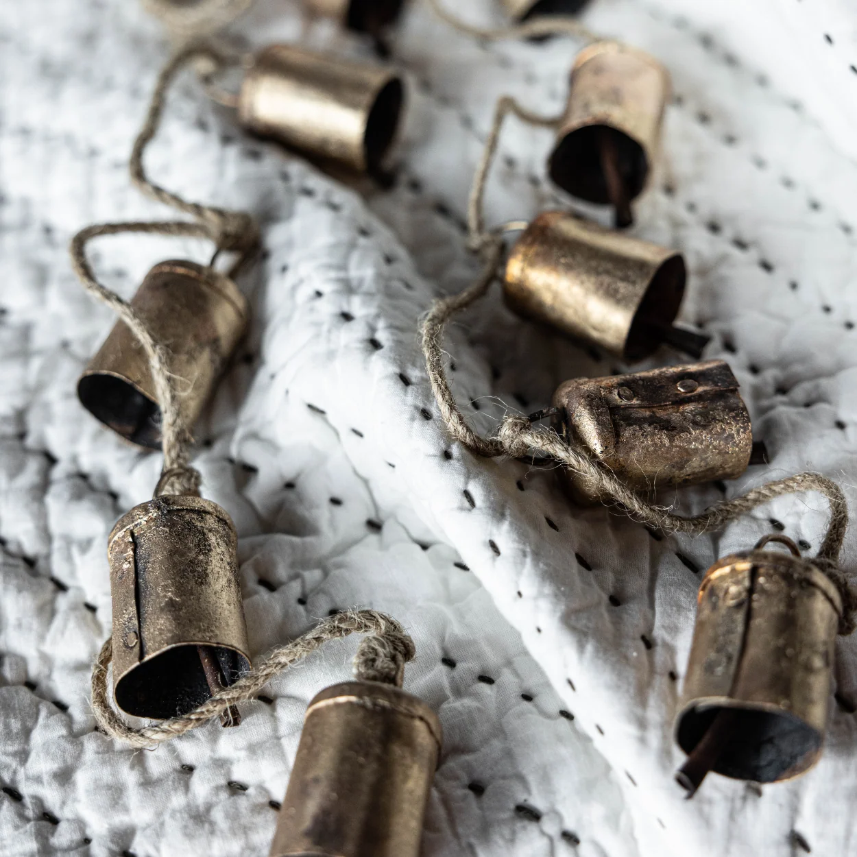 Barrel Iron Bell Garland