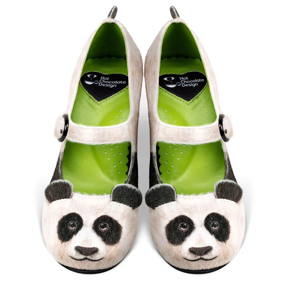 Chocolaticas Panda Mid Heel Mary Jane Pumps