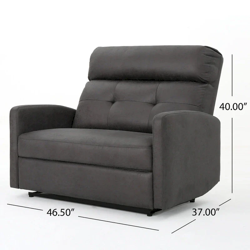 Halima Microfiber 2 Seater Recliner Chair by Christopher Knight Home