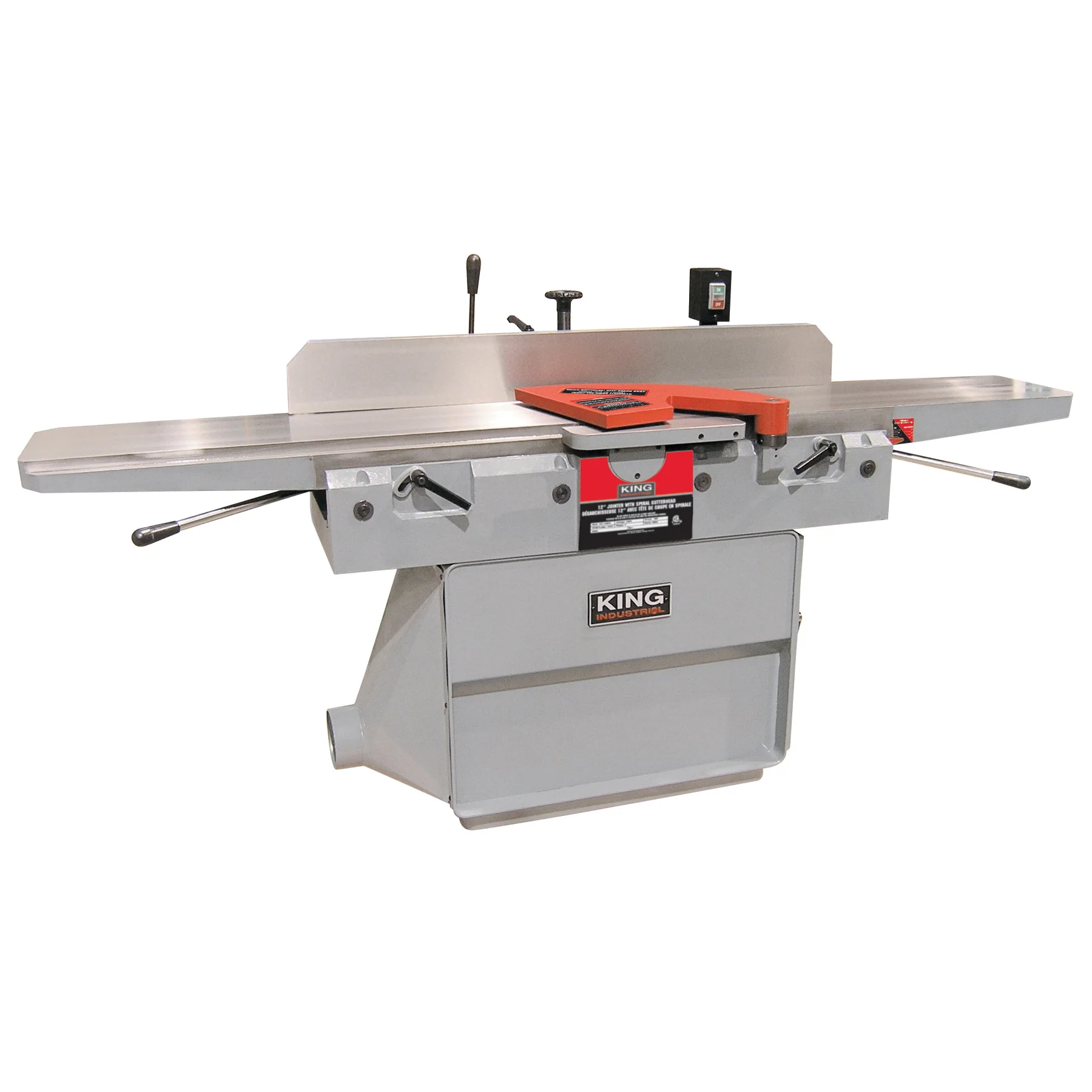 King Canada KC-125FX  ~  Jointer 12 Inch Spiral Cutterhead 18 Amp 220V