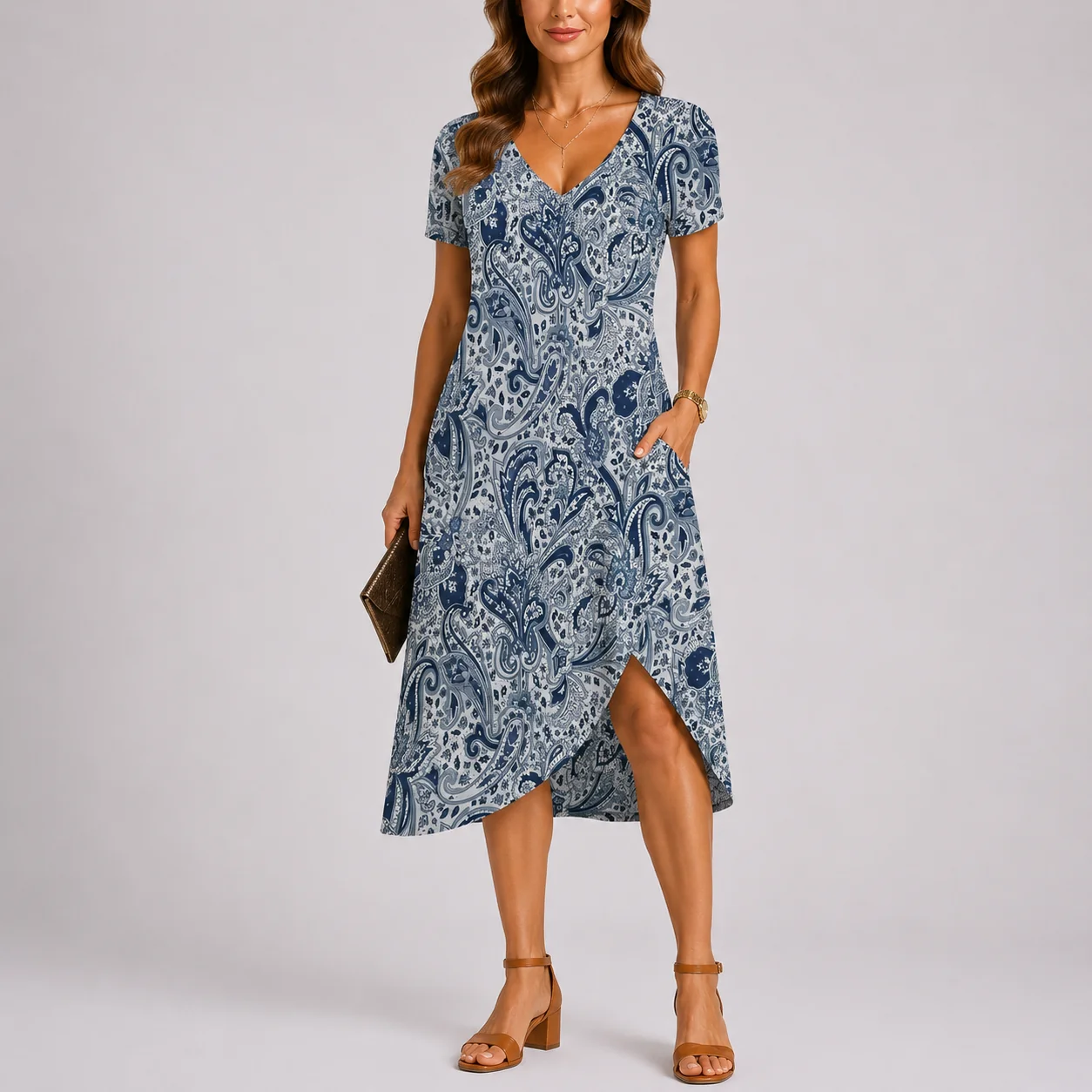 Women��s Maxi Dress V-Neck Casual Summer Style