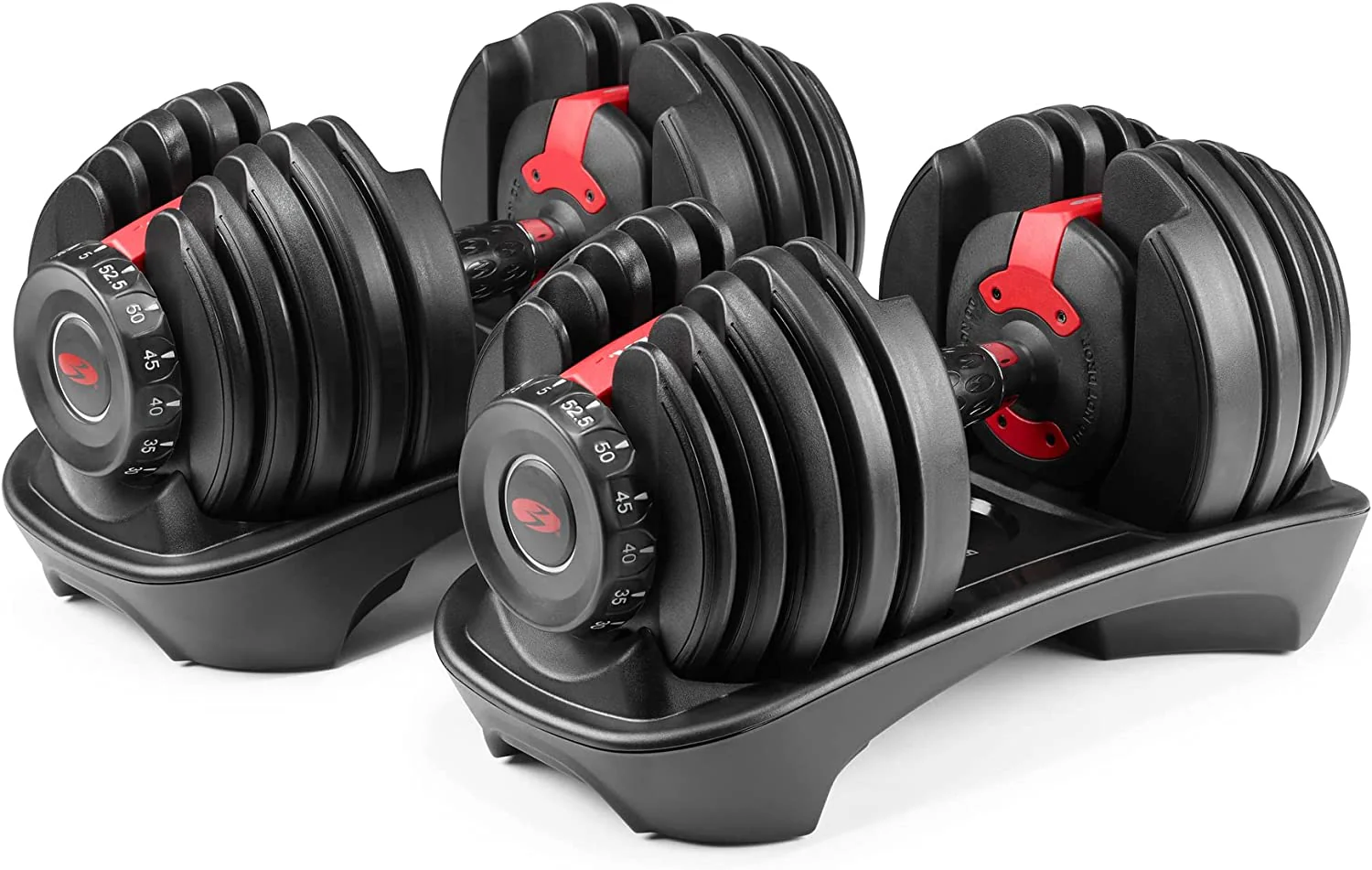 Bowflex SelectTech 552 állítható súlyzók, párban, 2,25-23,8 kg, Helytakarékos otthoni edzőtermi felszerelés