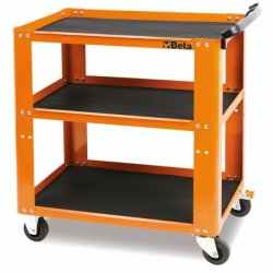 Carrello arancio C51 con 3 ripiani Beta capacit�� carico statico 200Kg