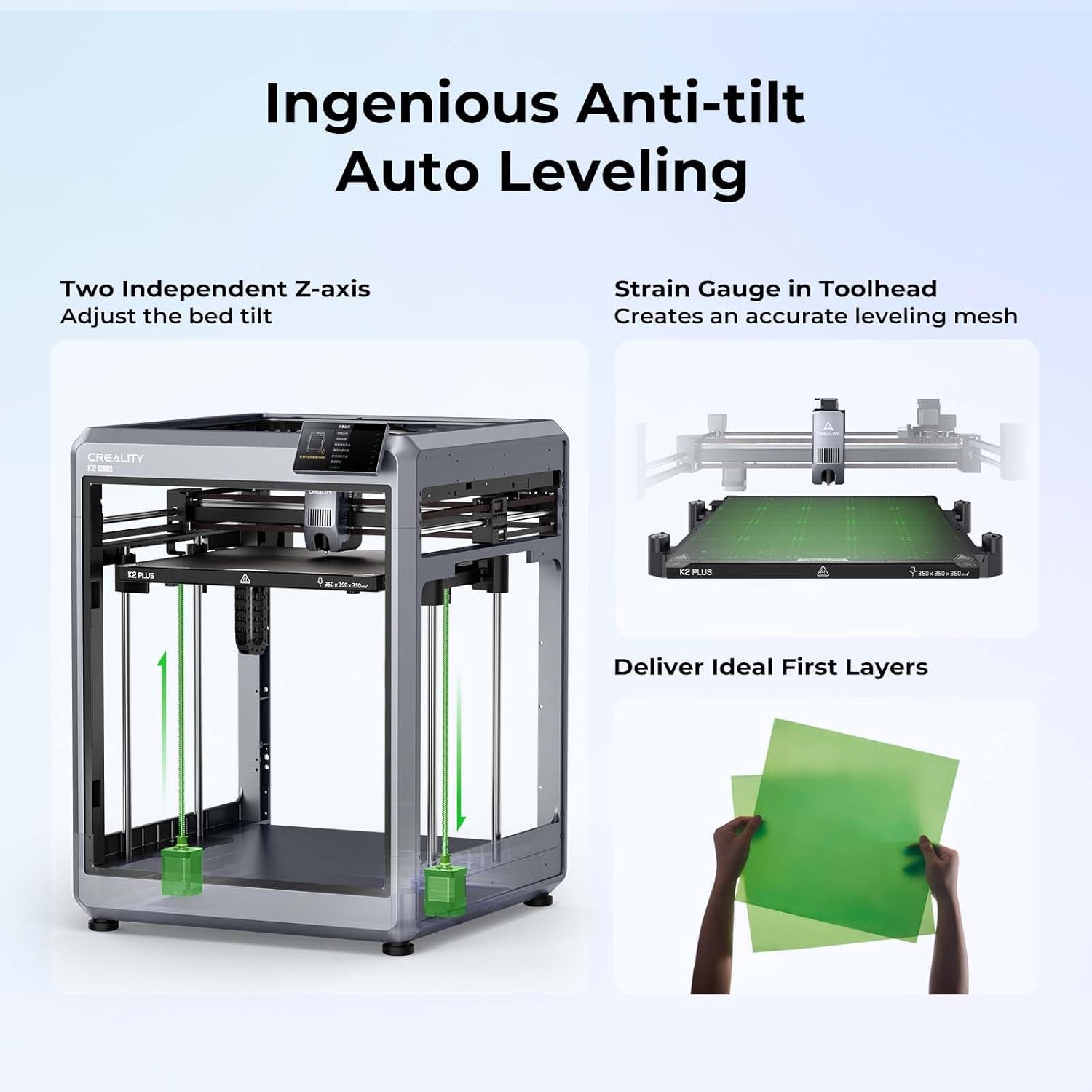 Creality K2 Plus Combo Stampante 3D con scatola intelligente a filamento CFS, doppia fotocamera AI, 600 mm/s stampa ad alta velocità, area di stampa 350 x 350 x 350 mm