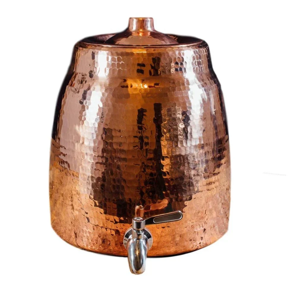 Niagara Water Dispenser 100% Pure Copper Heavy Gauge Hand Hammered 2+ Gallons Capacity