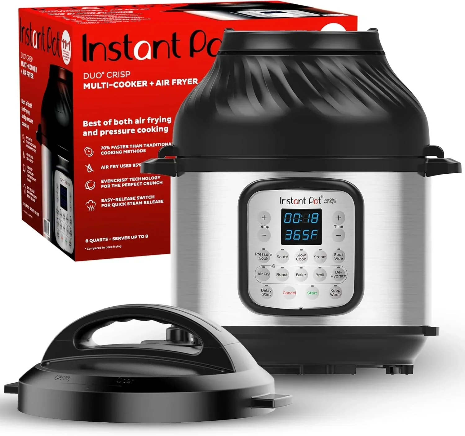 Instant Pot Duo 7 in 1 Electric Pressure Cooker Slow Cooker Rice Cooker Steamer Saut茅 Pan