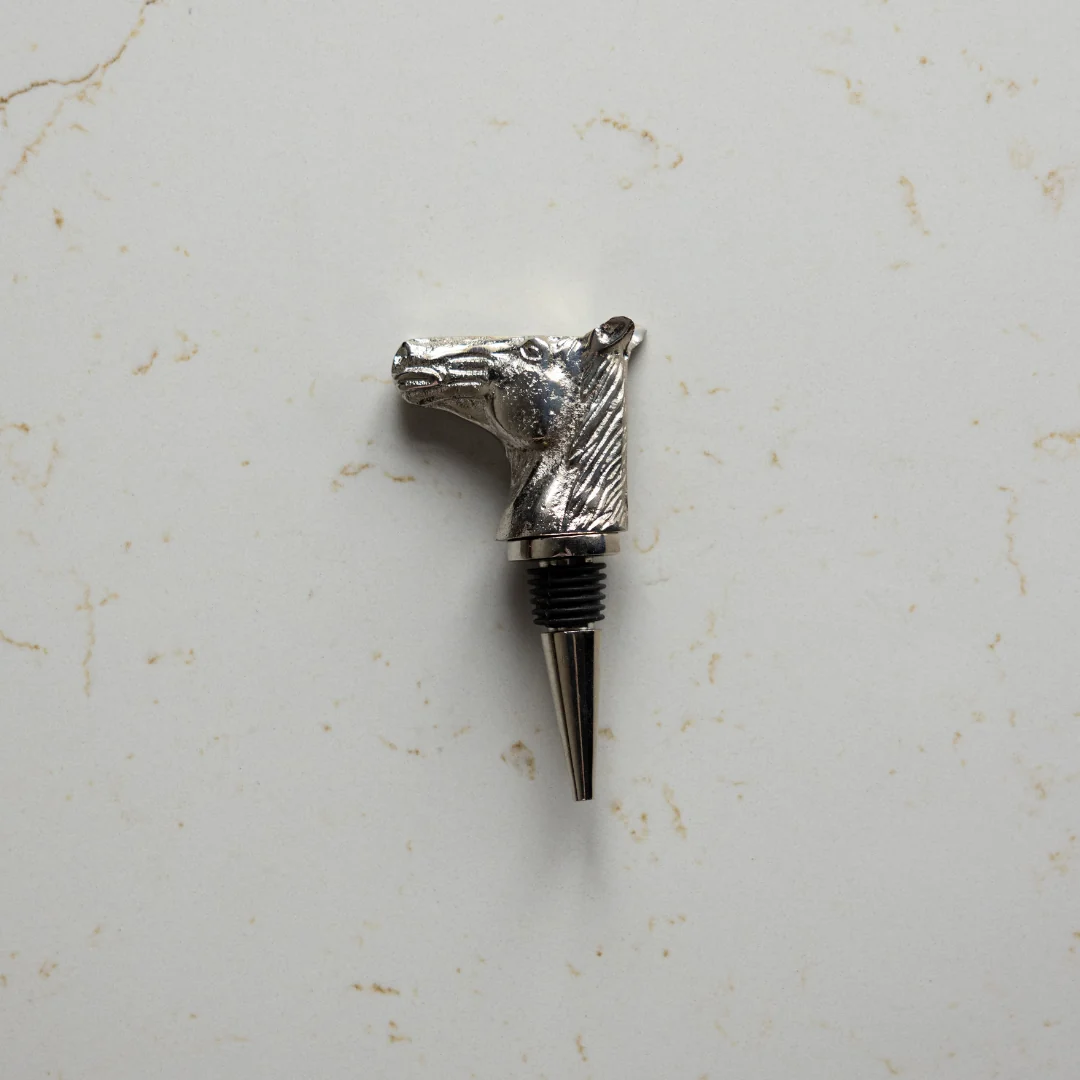 Cast Aluminum Horse Head Bottle Stopper