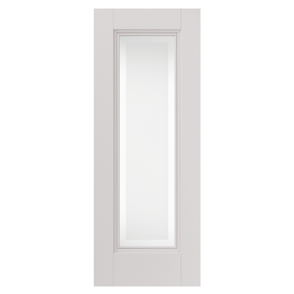 J B Kind Belton Glazed Etched White Internal Door