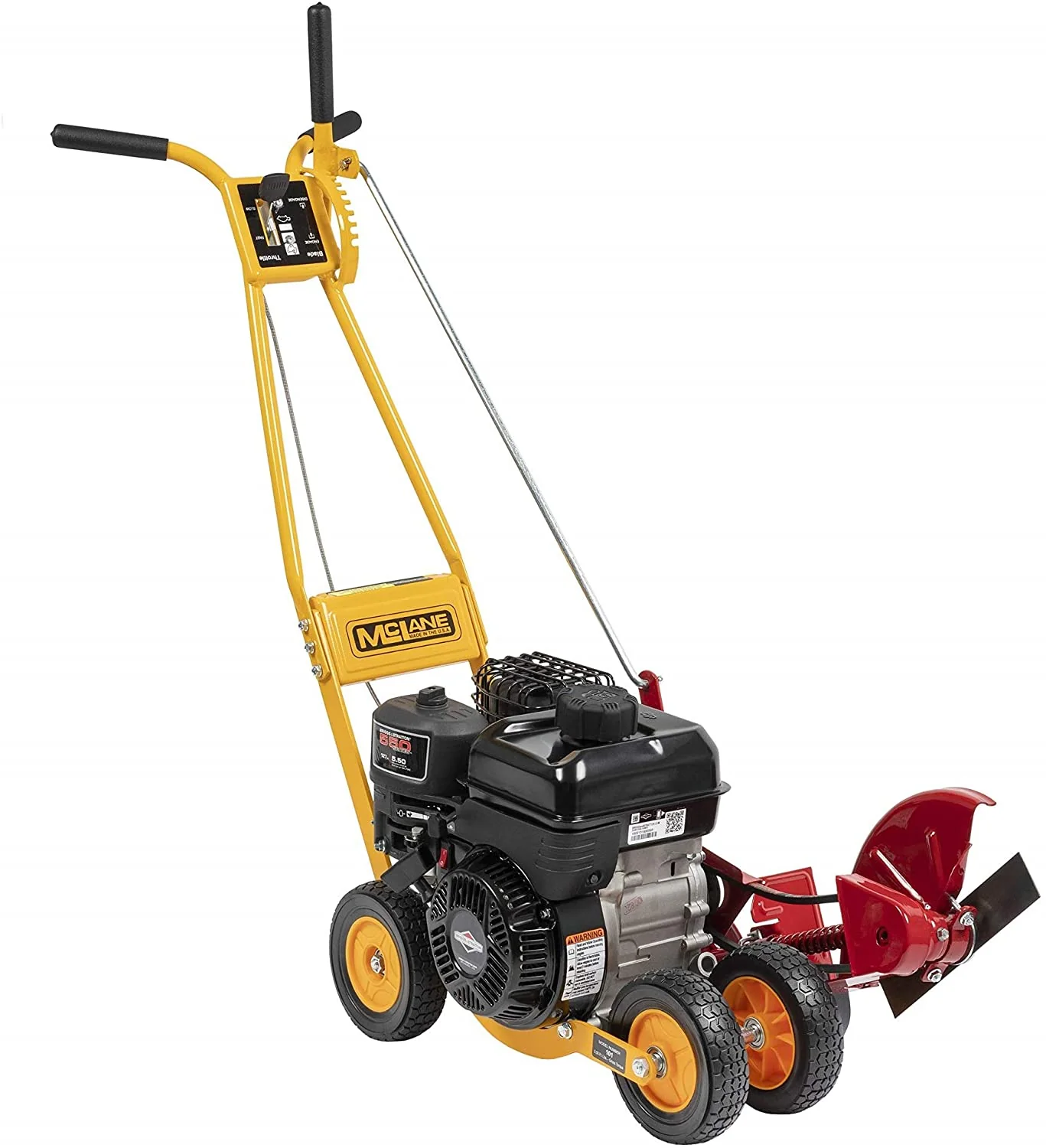 101-5.5GT-7Gas Powered Lawn Edger, 5.50 Gross Torque/3.5 HP B&S Engine 7 Wheels