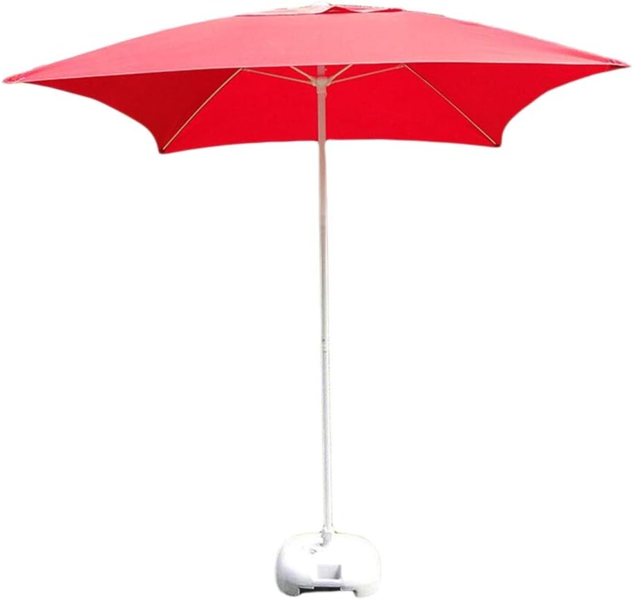 Quadratischer Terrassen-Gartentischschirm, perfekt für den Garten im Freien, den Markt für kommerzielle Veranstaltungen am Strand, am Pool, 6,6 Fuß / 200 cm