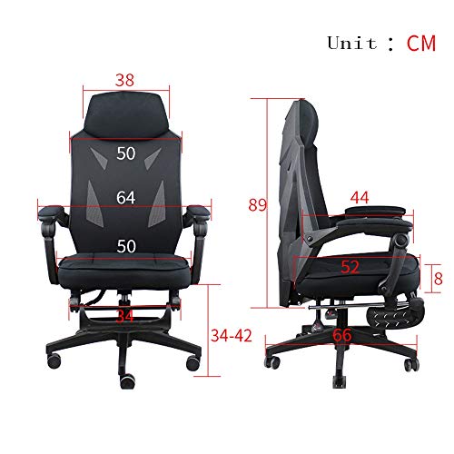 Sedia Girevole BBGS E sports Sedia Girevole, Nylon Schienale Alto Gioco Sedia Da Ufficio Sedile Reclinabile Sedie Sedia Mesh Traspirante Ergonomico Con Inclinazione Dello Schienale E Linked Corrimano : Amazon.it: Casa e cucina