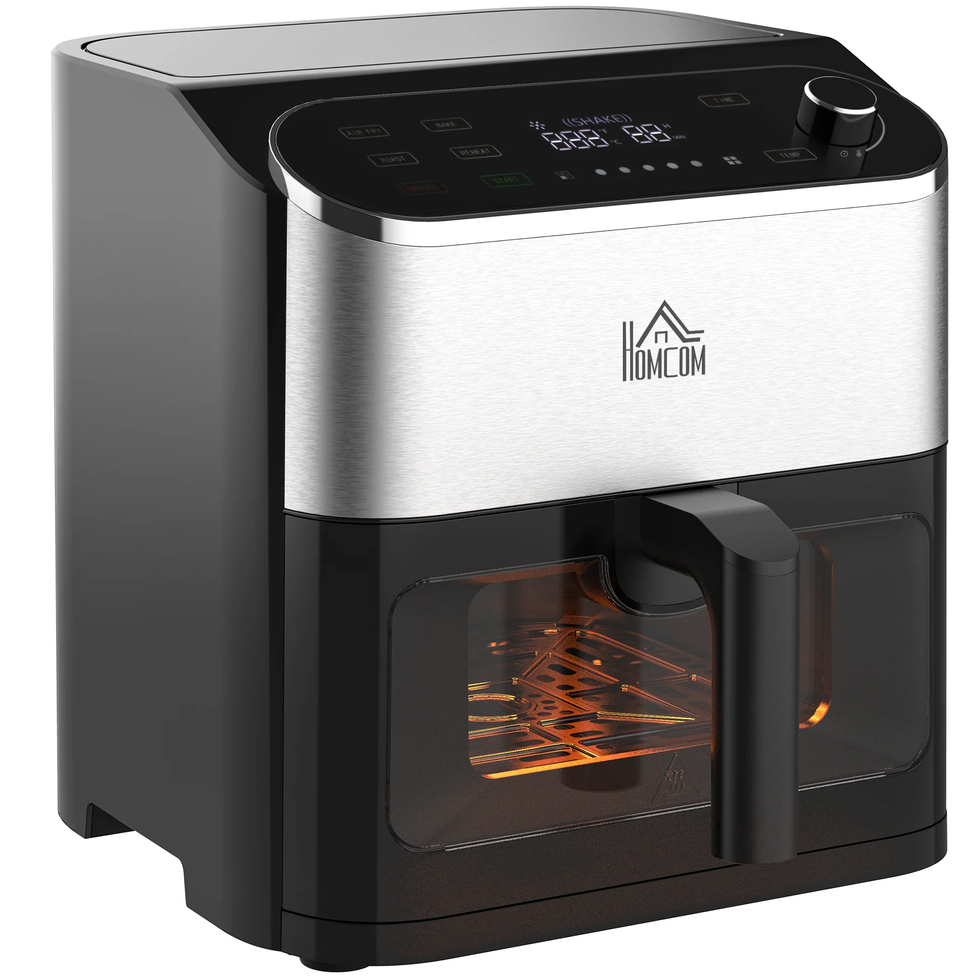HOMCOM Heißluftfritteuse Airfryer fettarm schnelles Garen