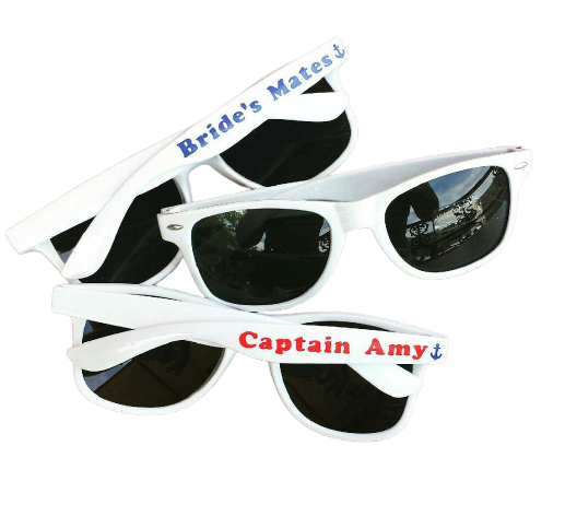 Personalized Sunglasses Bulk |  Bachelorette Sunglasses |  15042 (Fonts in Picture Gallery)