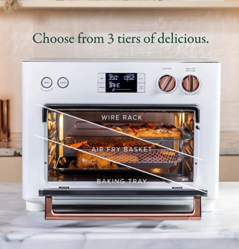 Café Couture Oven with 14 essential cooking modes, including Air Fry, CrispFinish, Bake, Broil, Roast, Toast, Pizza, WiFi & Smart Connected, Voice Control, Countertop Small Appliances, Matte White : Home & Kitchen