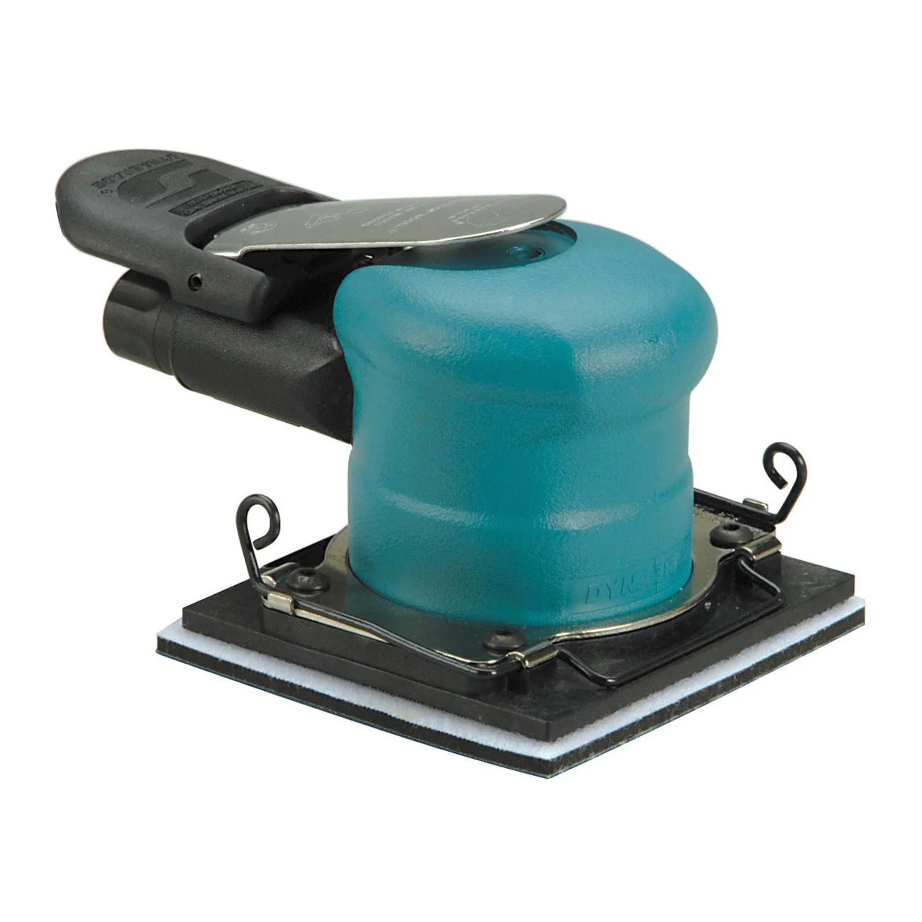 Dynabrade Dynabug 57920  ~  4 InchX4-5/16 Dynabug Model T Orbital Sander Non-Vacuum With Clips 20000 Rpm 3/32 Inch Diameter Orbit Rear Exhaust