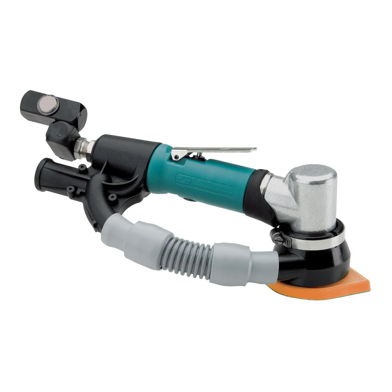 Dynabrade Dynafine 58015  ~  Dynafine Detail Sander Self-Generated Vacuum .12 Hp 7 Degree Offset 15000 Rpm 1/32 Inch (1 mm) Diameter Orbit Rear Exhaust