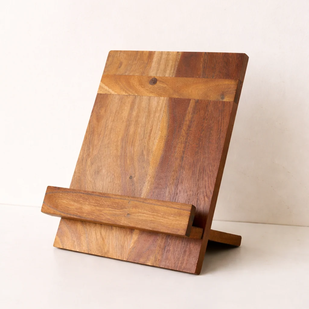Wooden Cookbook Stand