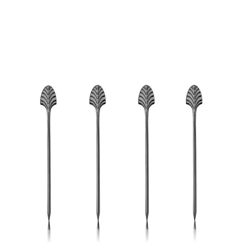Gunmetal Deco Cocktail Picks