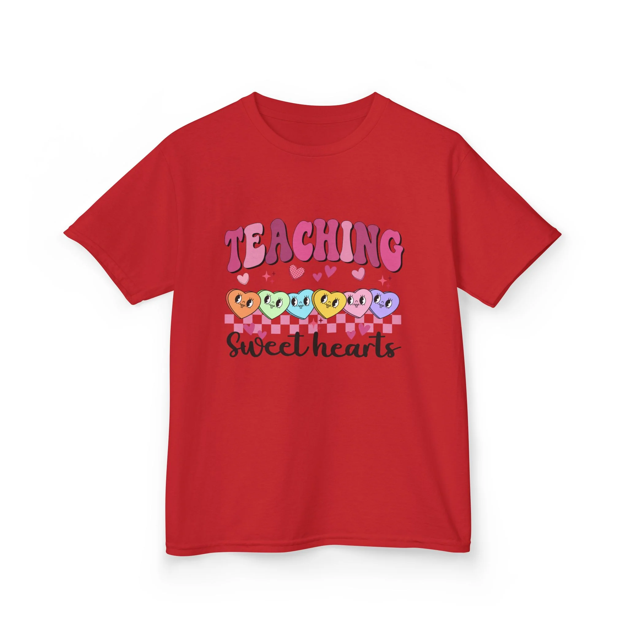 Teaching Sweethearts Kids Tee | Candy Heart Teacher Shirt