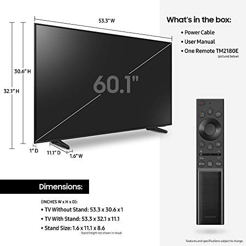 SAMSUNG 32-inch klasse QLED Q60A-serie - 4K UHD Dual LED Quantum HDR Smart TV met Alexa ingebouwd (QN32Q60AAFXZA, model 2021)