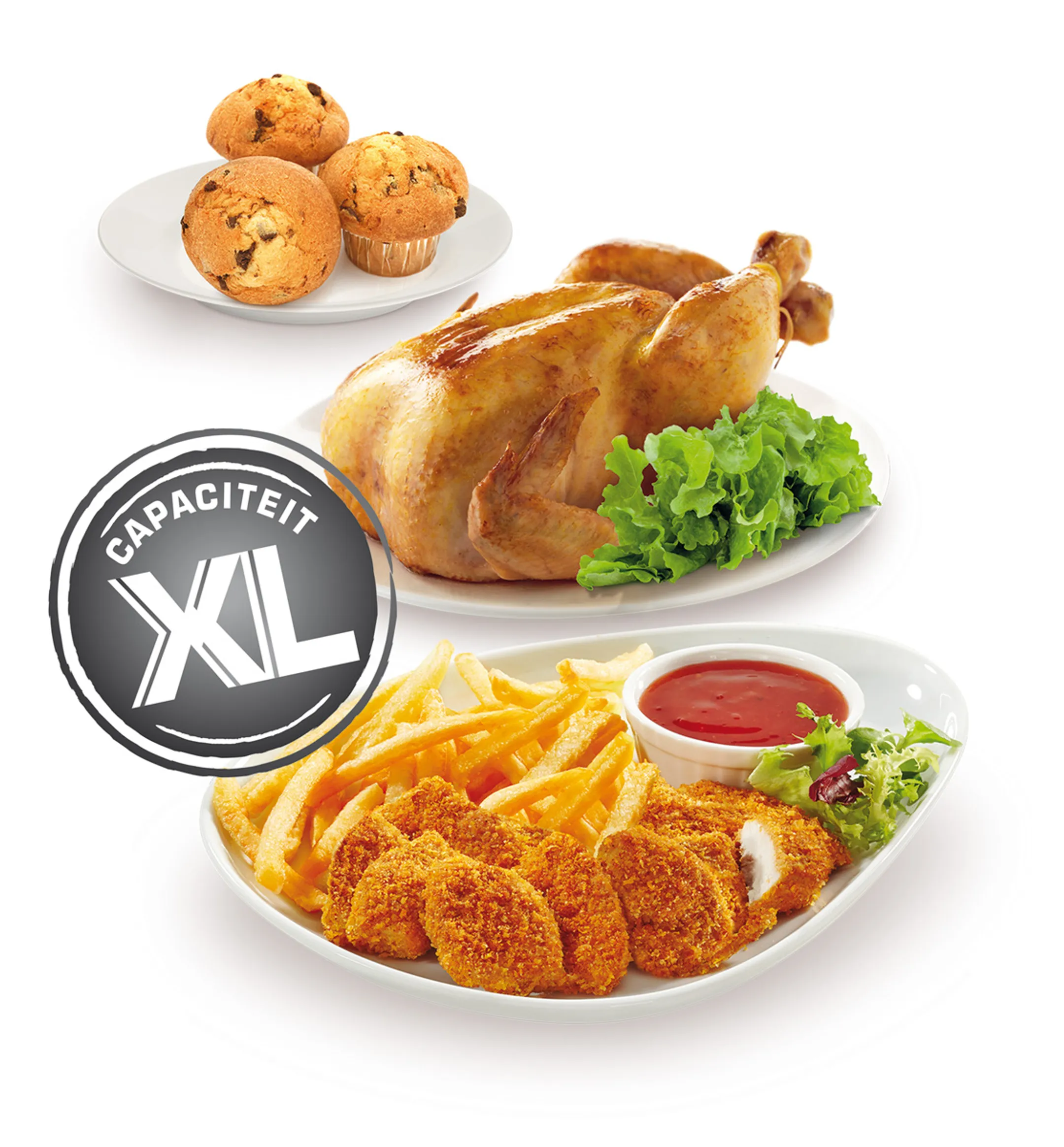 Moulinex Airfryer Easy Fry Classic + Inox EZ201D10