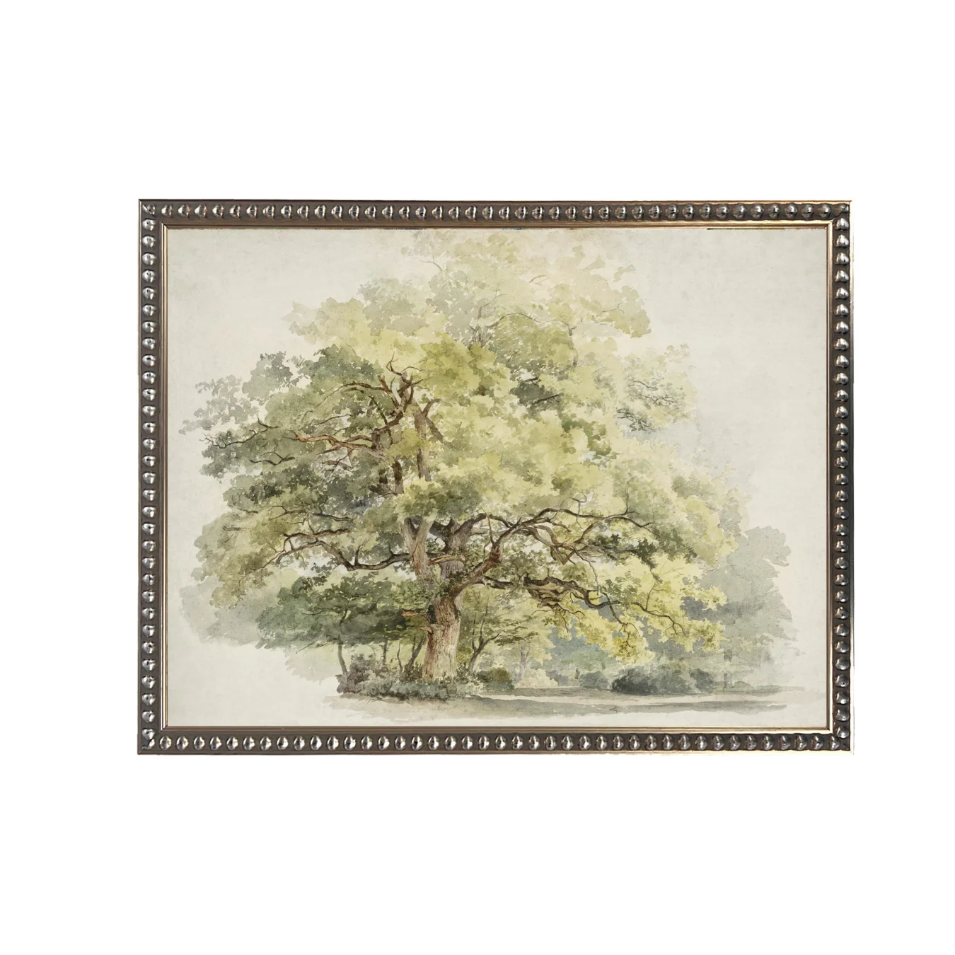 Vintage Watercolor Tree of Life Framed Art
