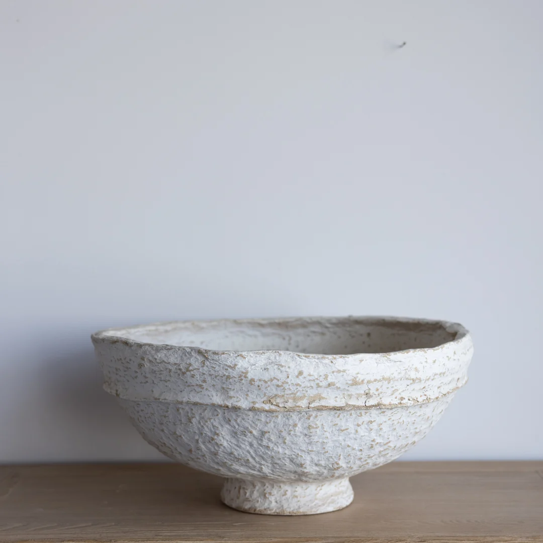 Vintage Paper Mache Large Bowl