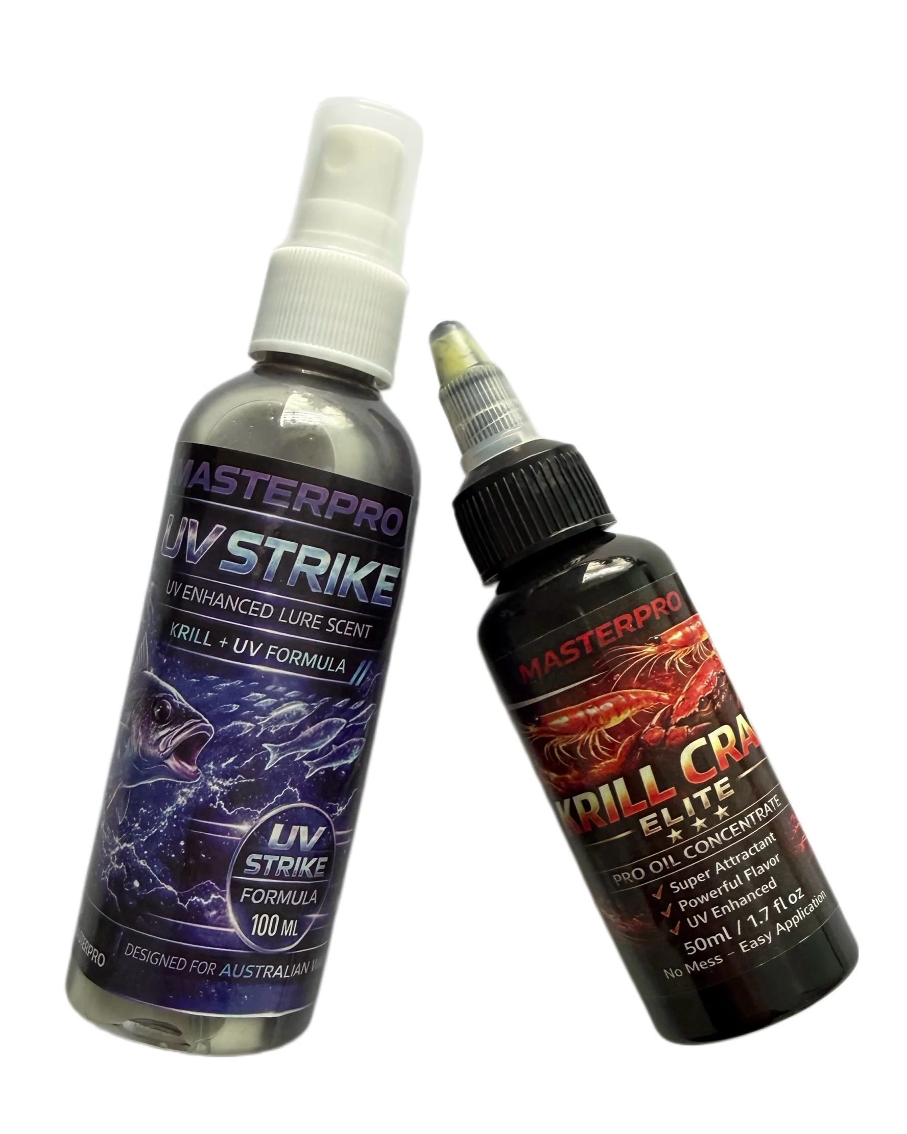 MASTERPRO UV STRIKE SYSTEM �?Spray + Oil Combo Fishing Attractant