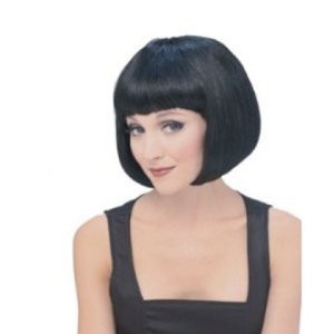 Black Bob Wig Short Wig Costume Supermodel 12 PACK WS6042D